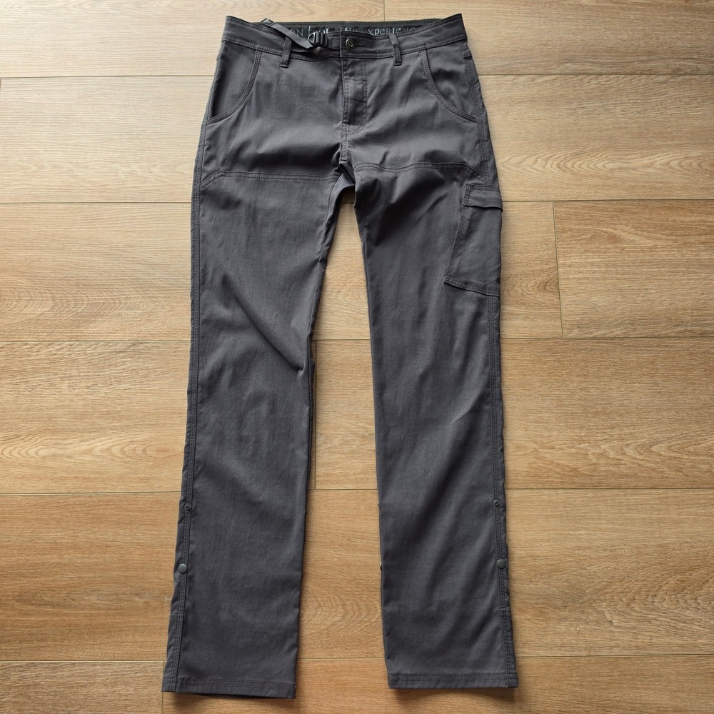 Prana Zion Straight Fit Pants Mens 31x34* Charcoal Gray Hiking Cargo Stretch